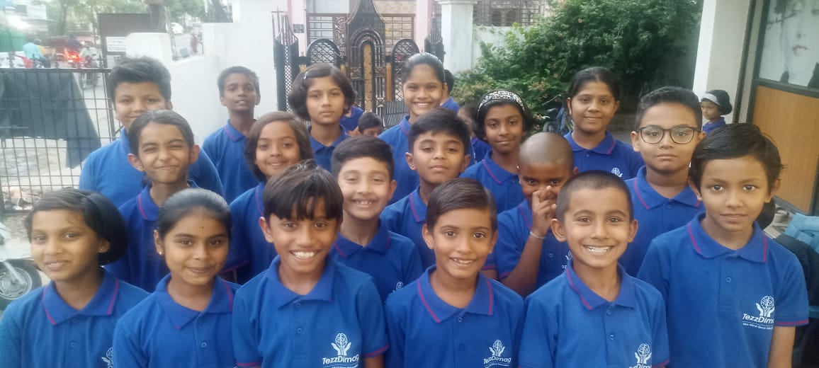 Student participating in abacus competition